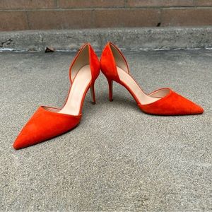 Like New J Crew Elsie Suede D’Orsay Pumps (Made In Italy) - Size 7
